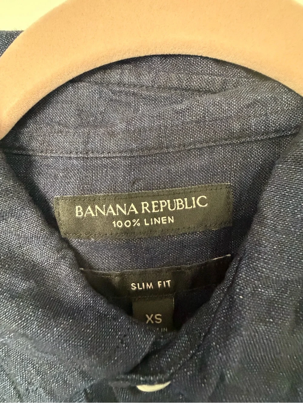 Banana Republic Men's Short-Sleeve Button-Down Shirt in Navy